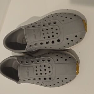 Gray Perforated Slip-On Shoes NATIVE